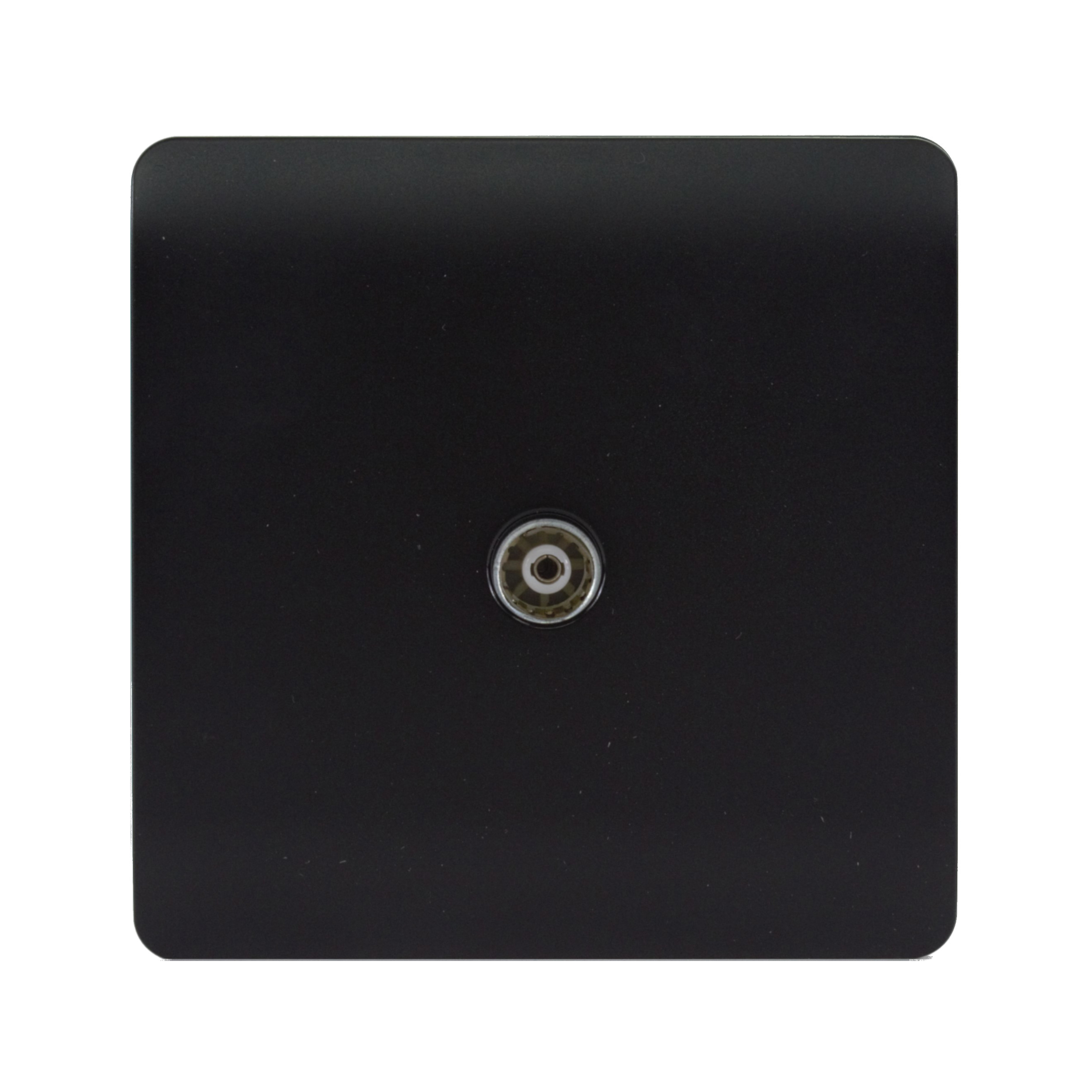 ART-TVSMBK  TV Co-Axial 1 Gang Matt Black